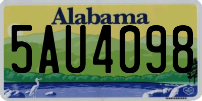 AL license plate 5AU4098