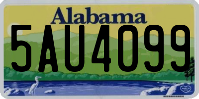 AL license plate 5AU4099