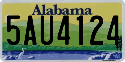 AL license plate 5AU4124