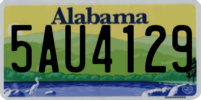 AL license plate 5AU4129