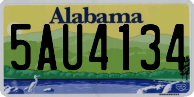 AL license plate 5AU4134