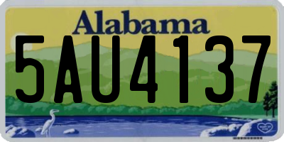 AL license plate 5AU4137