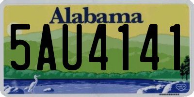 AL license plate 5AU4141