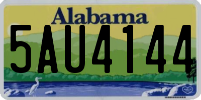 AL license plate 5AU4144