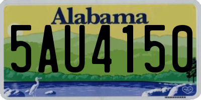 AL license plate 5AU4150
