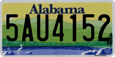 AL license plate 5AU4152