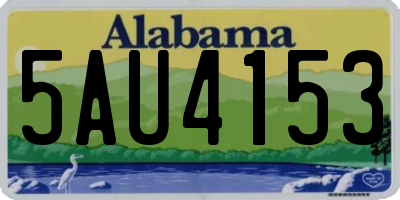 AL license plate 5AU4153