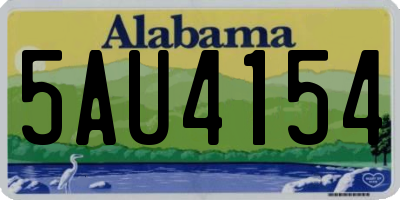 AL license plate 5AU4154