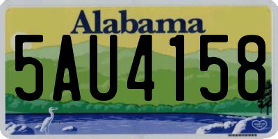 AL license plate 5AU4158