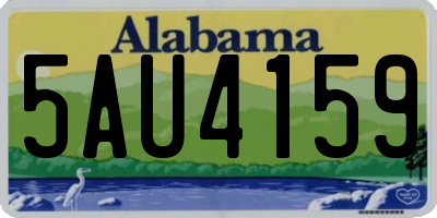AL license plate 5AU4159
