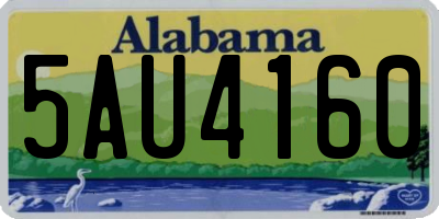 AL license plate 5AU4160