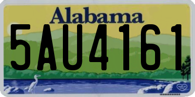 AL license plate 5AU4161