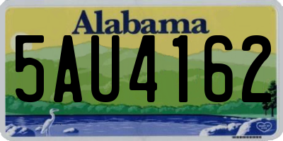 AL license plate 5AU4162