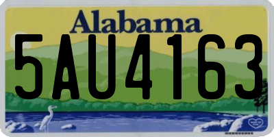 AL license plate 5AU4163