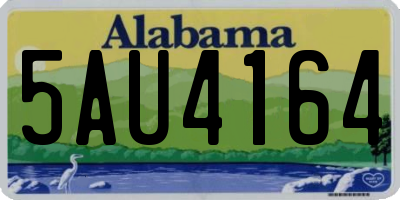 AL license plate 5AU4164