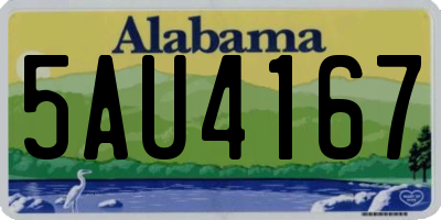 AL license plate 5AU4167
