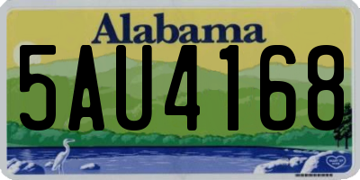AL license plate 5AU4168