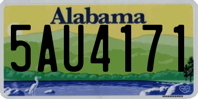 AL license plate 5AU4171