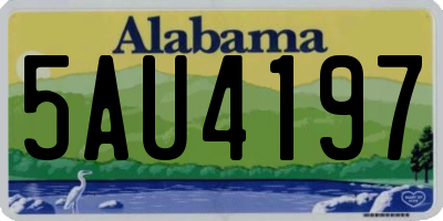 AL license plate 5AU4197