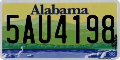 AL license plate 5AU4198
