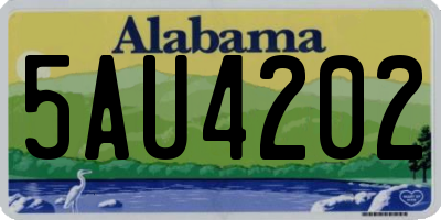 AL license plate 5AU4202