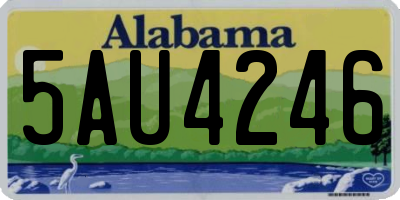 AL license plate 5AU4246