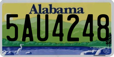 AL license plate 5AU4248