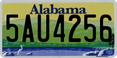 AL license plate 5AU4256