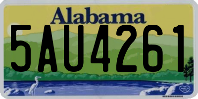 AL license plate 5AU4261