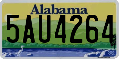 AL license plate 5AU4264