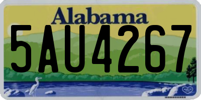 AL license plate 5AU4267