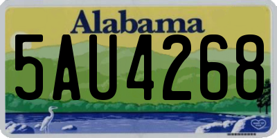 AL license plate 5AU4268