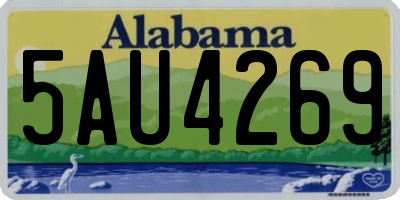 AL license plate 5AU4269