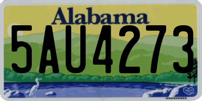 AL license plate 5AU4273