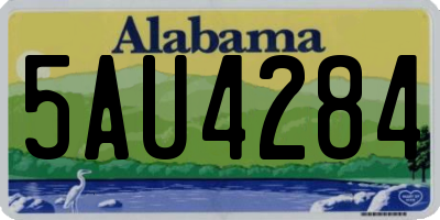 AL license plate 5AU4284