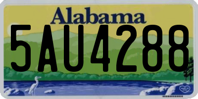 AL license plate 5AU4288