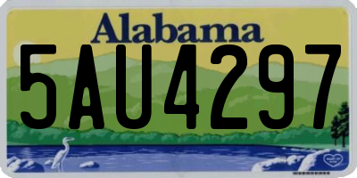 AL license plate 5AU4297