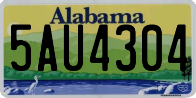 AL license plate 5AU4304
