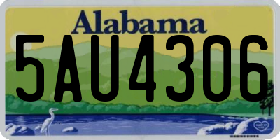 AL license plate 5AU4306