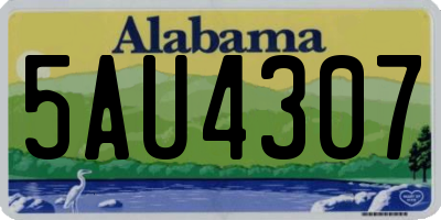 AL license plate 5AU4307