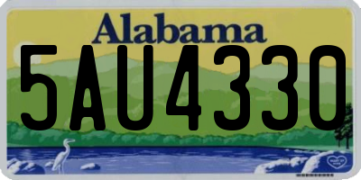 AL license plate 5AU4330