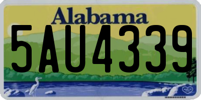 AL license plate 5AU4339