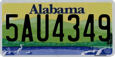 AL license plate 5AU4349