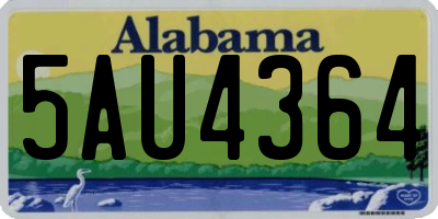 AL license plate 5AU4364