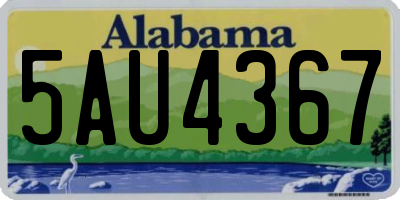 AL license plate 5AU4367