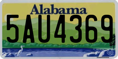 AL license plate 5AU4369