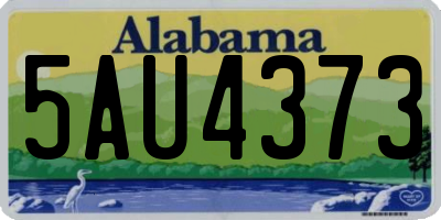 AL license plate 5AU4373