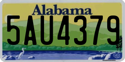 AL license plate 5AU4379
