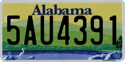 AL license plate 5AU4391