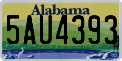 AL license plate 5AU4393